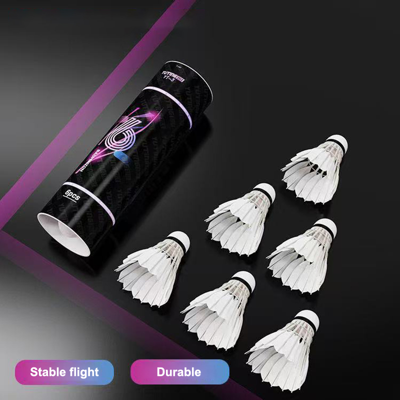 Badminton Shuttlecock - 3/6Pcs Badminton Balls Shuttlecock White Goose