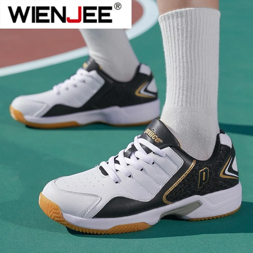 Professional Men Women Leather - Badminton Shoes Men ulasan dan harga
