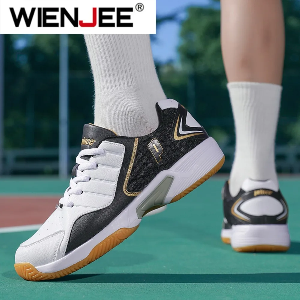 Professional Men Women Leather - Badminton Shoes Men ulasan dan harga
