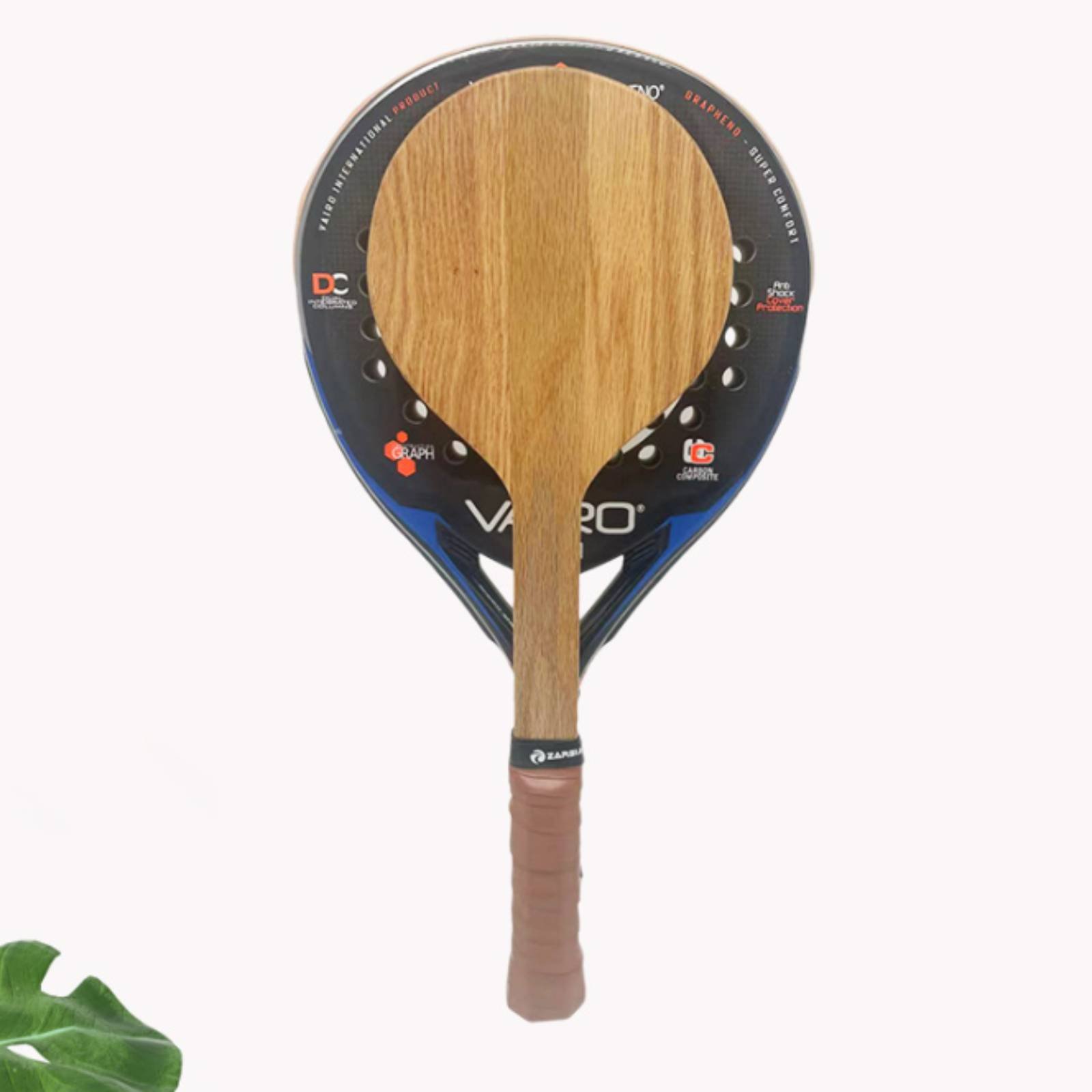 Wood Beach Tennis Racket Beach - Sports Grip ulasan dan harga