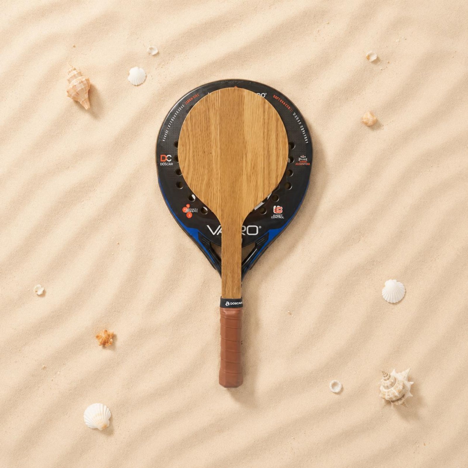 Wood Beach Tennis Racket Beach - Sports Grip ulasan dan harga