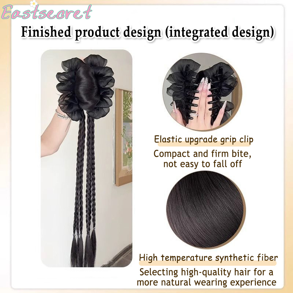 Black Bow Half-tie Hair Claw C - Feather Shuttlecock ulasan dan harga