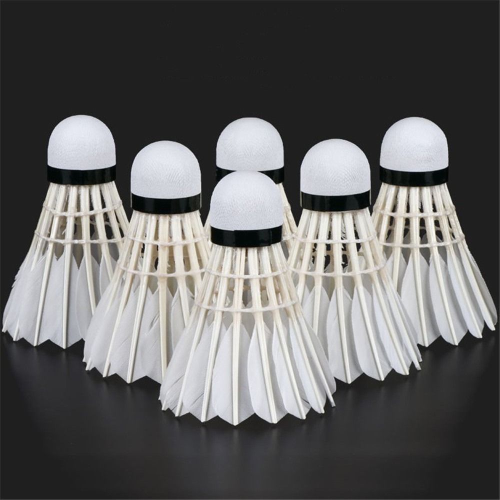 3/6/12Pcs New White Badminton  - Feather Shuttlecock ulasan dan harga