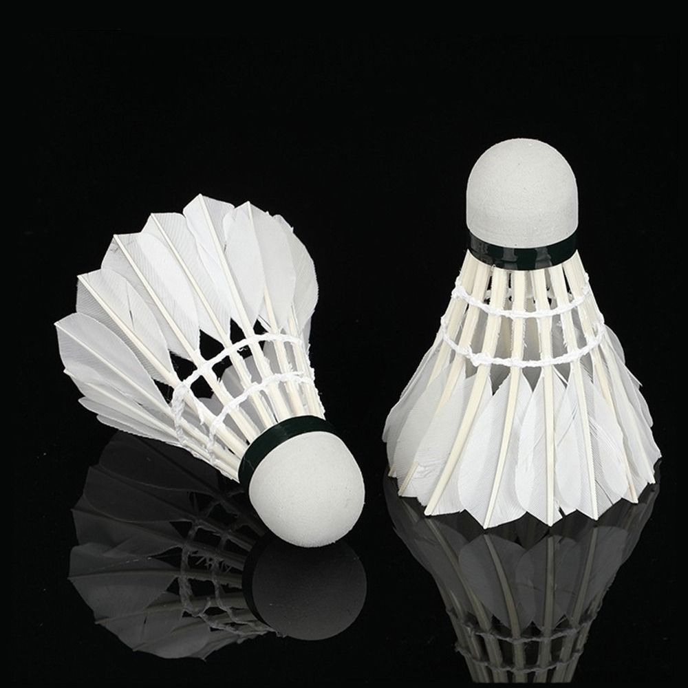 3/6/12Pcs New White Badminton  - Feather Shuttlecock ulasan dan harga