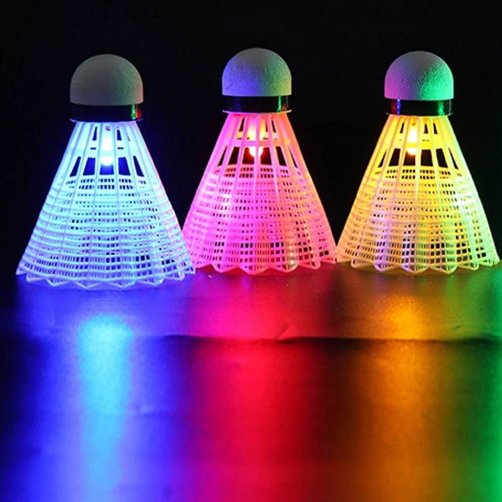Light-up LED Badminton Glowing - Feather Shuttlecock ulasan dan harga