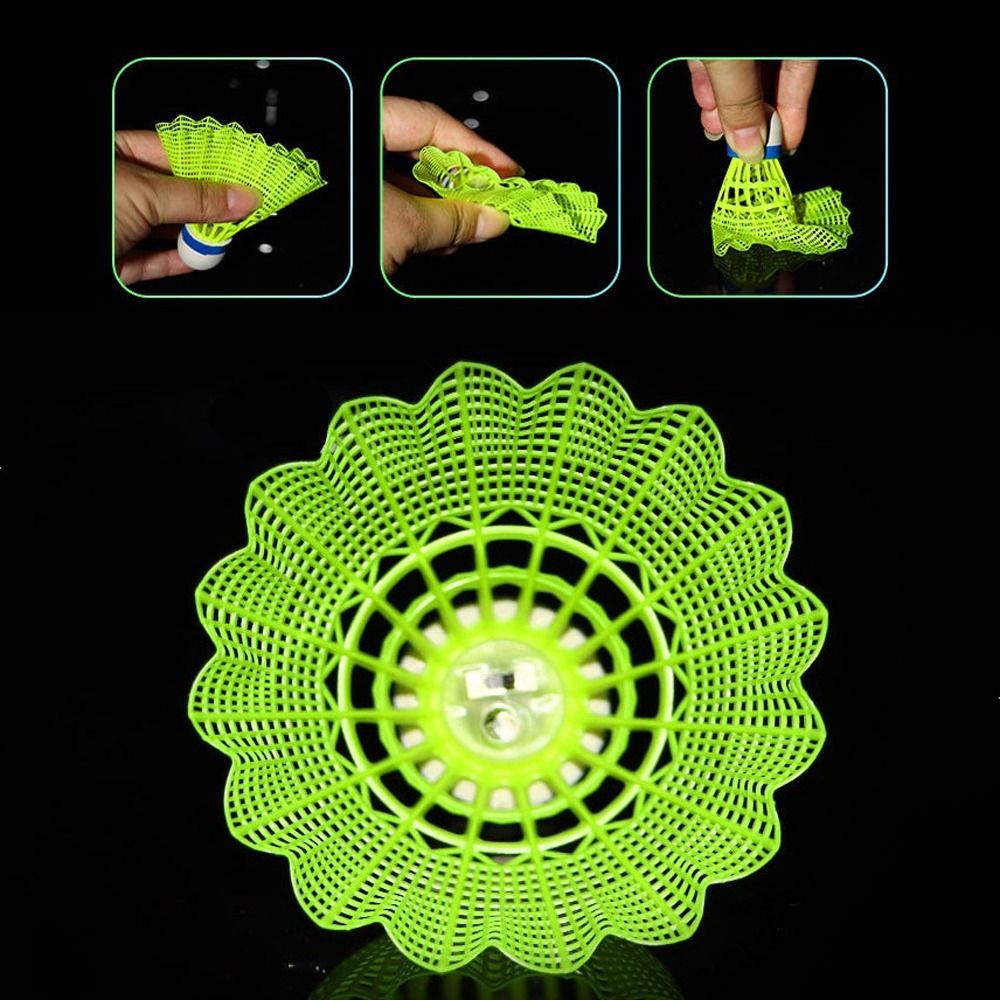 Light-up LED Badminton Glowing - Feather Shuttlecock ulasan dan harga