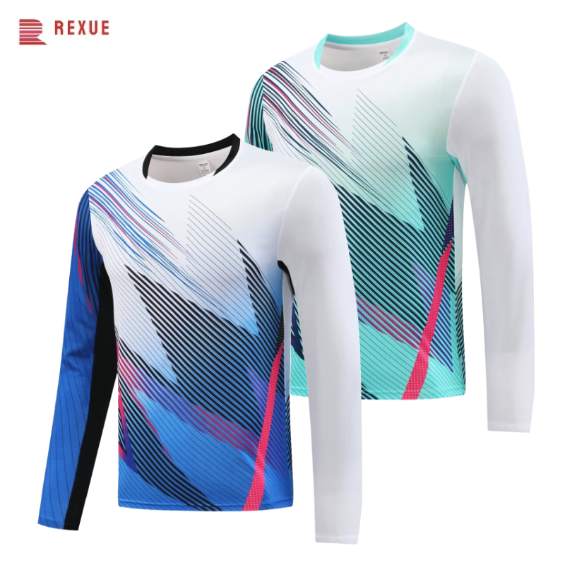 Long Sleeve Badminton Shirt Un - Badminton Jersey ulasan dan harga