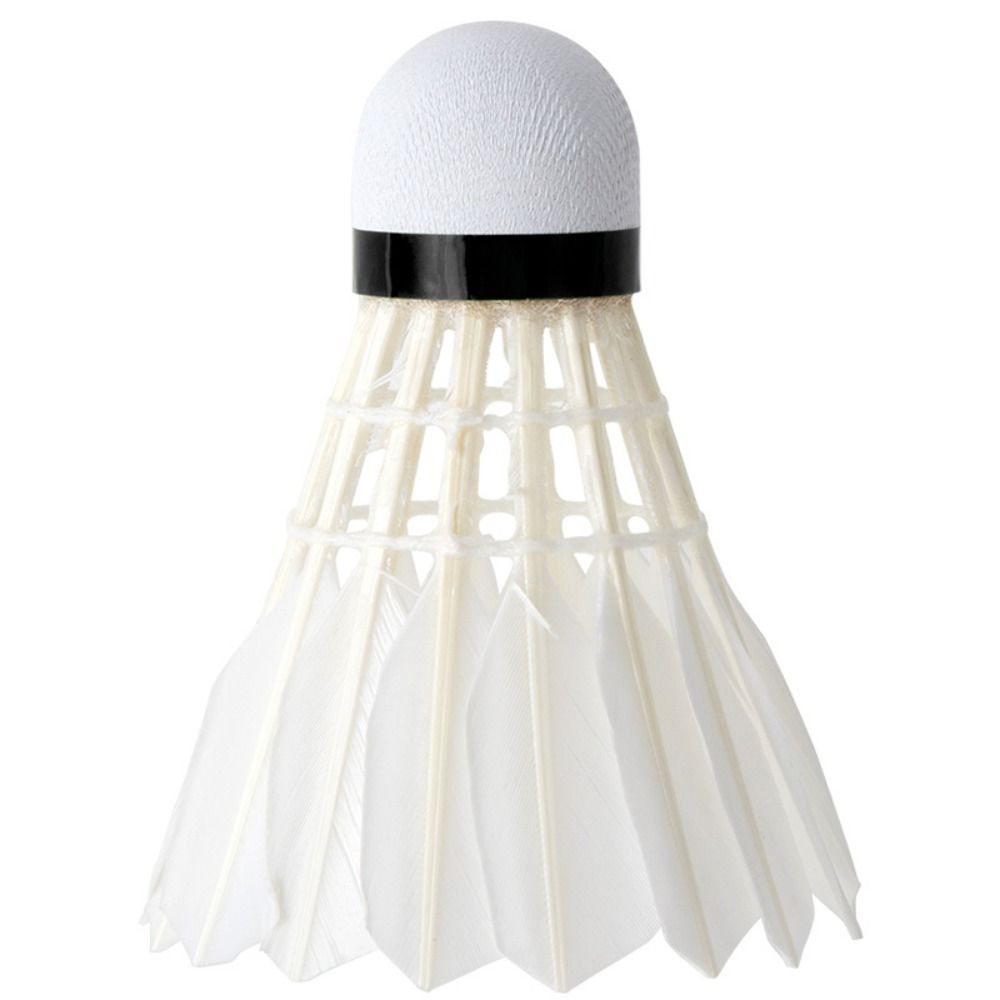 3/6/12Pcs New White Badminton  - Feather Shuttlecock ulasan dan harga