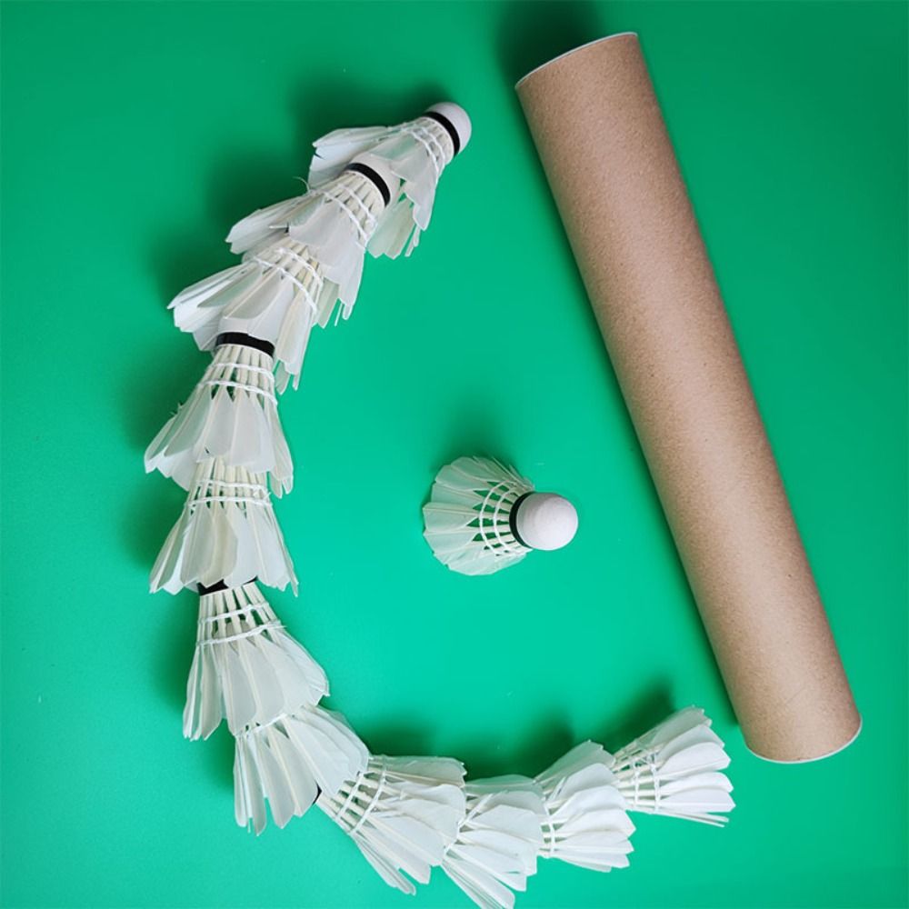 3/6/12Pcs New White Badminton  - Feather Shuttlecock ulasan dan harga
