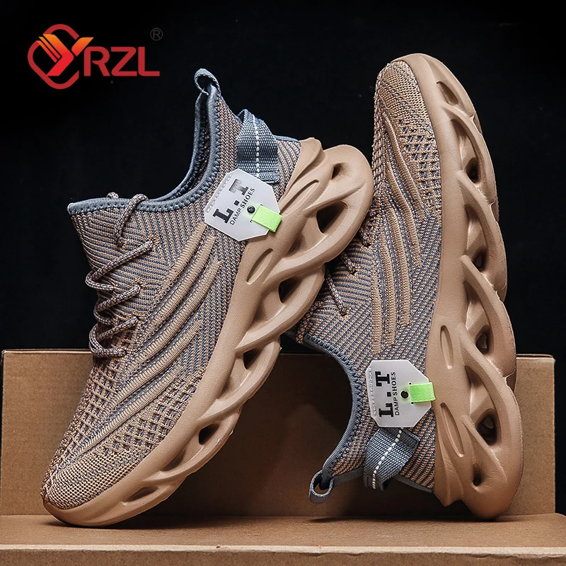 YRZL Men Sports Running Black  - Badminton Shoes ulasan dan harga