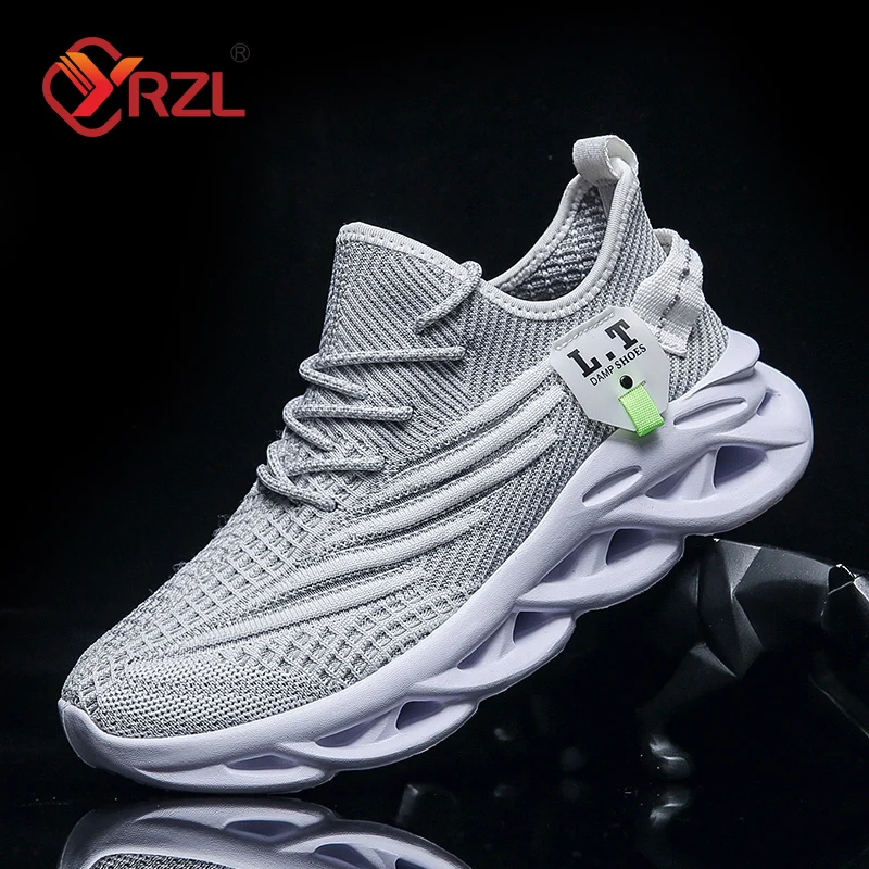 YRZL Men Sports Running Black  - Badminton Shoes ulasan dan harga