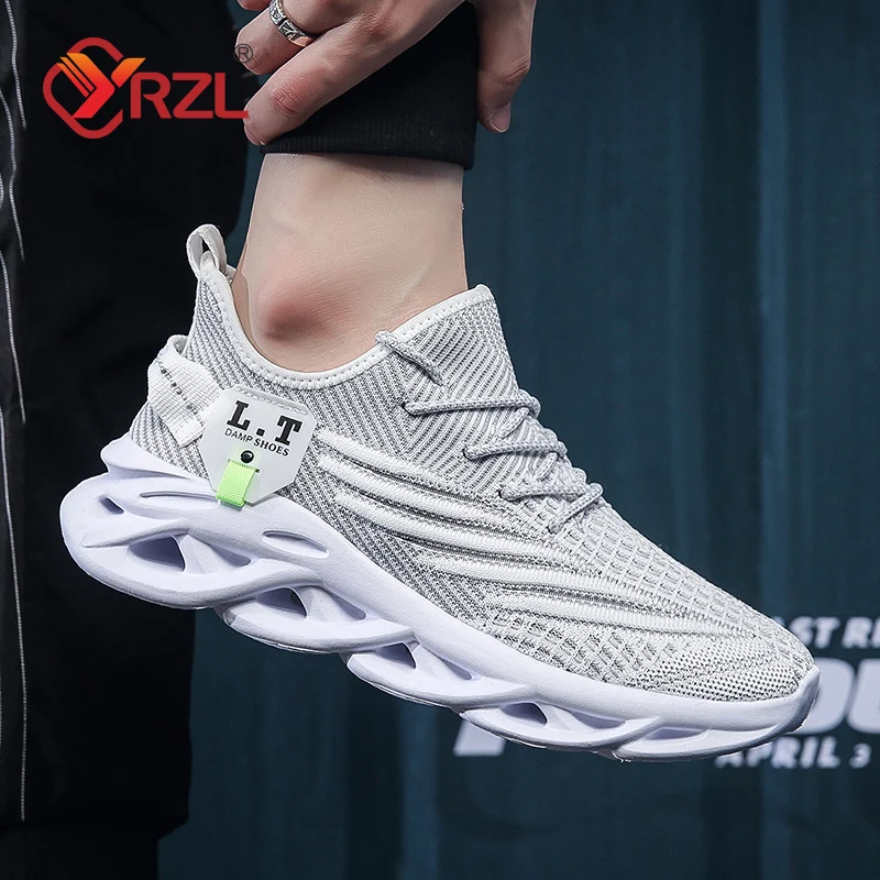 YRZL Men Sports Running Black  - Badminton Shoes ulasan dan harga